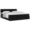 vidaXL Οθωμανικό κρεβάτι με στρώμα Μαύρο 160x200cm Velvet