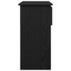 vidaXL Τραπέζι κονσόλας με συρτάρια Μαύρο 85,5x38,5x74,5 cm