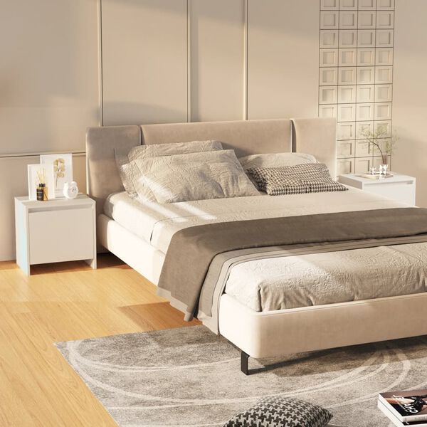 vidaXL &Kappa;&omicron;&mu;&omicron;&delta;ί&nu;&alpha; 2 &Tau;&epsilon;&mu;. &Lambda;&epsilon;&upsilon;&kappa;ά 45x34x44,5 &epsilon;&kappa;. &alpha;&pi;ό &Epsilon;&pi;&epsilon;&xi;&epsilon;&rho;&gamma;&alpha;&sigma;&mu;έ&nu;&omicron; &Xi;ύ&lambda;&omicron;