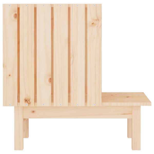vidaXL Σπιτάκι για Γάτες 60 x 36 x 60 εκ. από Μασίφ Ξύλο Πεύκου