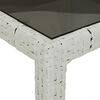 vidaXL Τραπέζι Κήπου για Φαγητό Λευκό 150 x 90 x 75 cm Πολυ ράταν