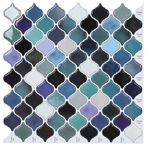 vidaXL Tile &Lambda;&alpha;&mu;&pi;&tau;ή&rho;&alpha; 10 pcs &Mu;&pi;&lambda;&epsilon; &Pi;&rho;ά&sigma;&iota;&nu;&omicron; 27 x 27 &epsilon;&kappa;.