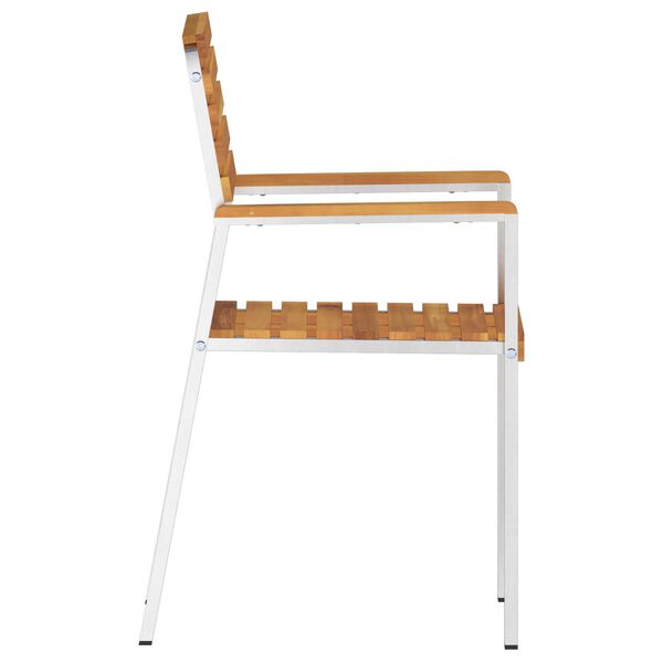 vidaXL Καρέκλα Κήπου 6 pcs Καφέ 56 x 54.5 x 87 εκ. Μασίφ ξύλο ακακίας