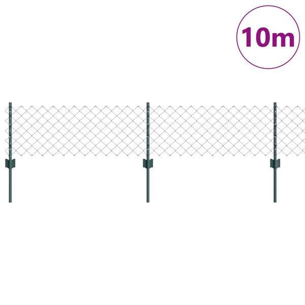 vidaXL &Tau;&epsilon;&nu;&tau;ώ&tau;&omicron; &mu;&epsilon; &sigma;&tau;ή&rho;&iota;&gamma;&mu;&alpha; &Pi;&rho;ά&sigma;&iota;&nu;&omicron; 0,4 x 10 &mu; &Chi;ά&lambda;&upsilon;&beta;&alpha;&sigmaf; &kappa;&alpha;&iota; PVC