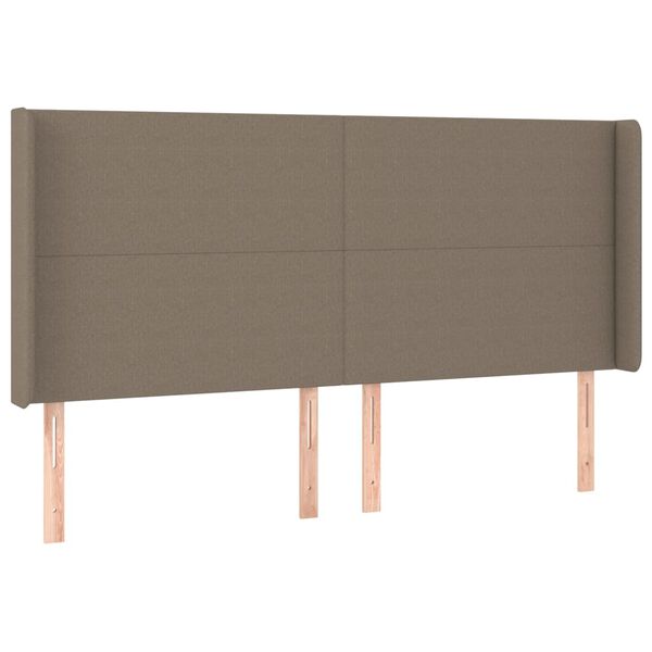 vidaXL &Kappa;&epsilon;&phi;&alpha;&lambda;ά&rho;&iota; &mu;&epsilon; &Pi;&tau;&epsilon;&rho;ύ&gamma;&iota;&alpha; Taupe 203x16x118/128 &epsilon;&kappa;. &Upsilon;&phi;&alpha;&sigma;&mu;ά&tau;&iota;&nu;&omicron;