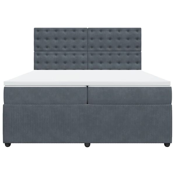 vidaXL &Kappa;&rho;&epsilon;&beta;ά&tau;&iota; Boxspring &mu;&epsilon; &Sigma;&tau;&rho;ώ&mu;&alpha; &Sigma;&kappa;&omicron;ύ&rho;&omicron; &Gamma;&kappa;&rho;&iota; 200x200 &epsilon;&kappa;. &Beta;&epsilon;&lambda;&omicron;ύ&delta;&iota;&nu;&omicron;