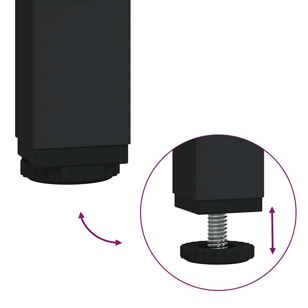 vidaXL Ντουλάπι Νιπτήρα Μπάνιου Μαύρο 60x33x60 εκ. Επεξεργασμένο Ξύλο