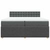 vidaXL &Kappa;&rho;&epsilon;&beta;ά&tau;&iota; Boxspring &mu;&epsilon; &Sigma;&tau;&rho;ώ&mu;&alpha; &Sigma;&kappa;&omicron;ύ&rho;&omicron; &Gamma;&kappa;&rho;&iota; 200x200 &epsilon;&kappa;. &Upsilon;&phi;&alpha;&sigma;&mu;ά&tau;&iota;&nu;&omicron;