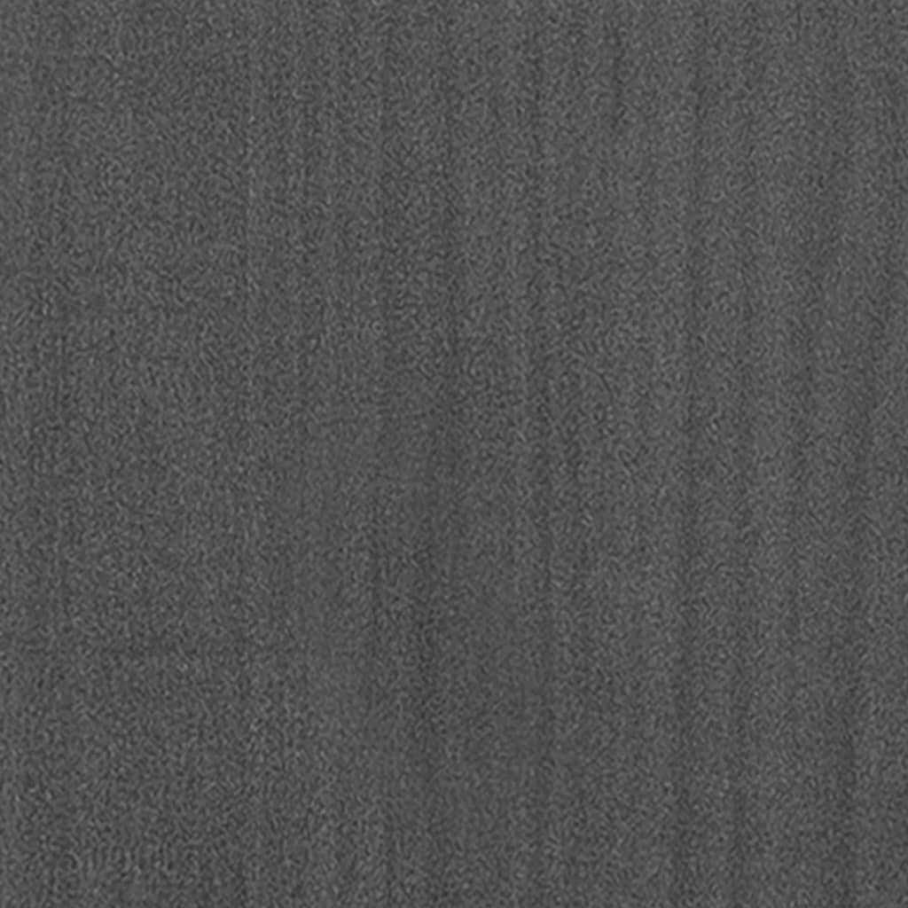 vidaXL Βιβλιοθήκη με 4 Ράφια Γκρι 60x30x140 εκ. από Μασίφ Ξύλο Πεύκου