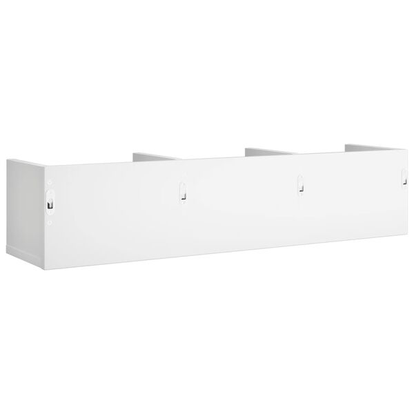 vidaXL Ντουλάπια Τοίχου 2 τεμ. Λευκά 75x18x16,5 εκ. Επεξεργασμένο Ξύλο