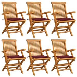 vidaXL &Kappa;&alpha;&rho;έ&kappa;&lambda;&epsilon;&sigmaf; &Kappa;ή&pi;&omicron;&upsilon; 6 &tau;&epsilon;&mu;. &alpha;&pi;ό &Mu;&alpha;&sigma;ί&phi; &Xi;ύ&lambda;&omicron; Teak &mu;&epsilon; &Mu;&pi;&omicron;&rho;&nu;&tau;ό &Mu;&alpha;&xi;&iota;&lambda;ά&rho;&iota;&alpha;