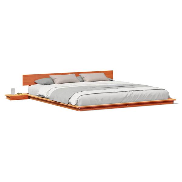 vidaXL Σκελετός Κρεβατιού Καφέ 180 x 200 cm ξύλο