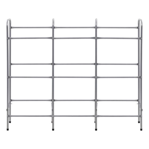vidaXL Ράφι Αποθήκευσης για 9 Κιβώτια Ασημί 145x33x116 εκ. Ατσάλινο