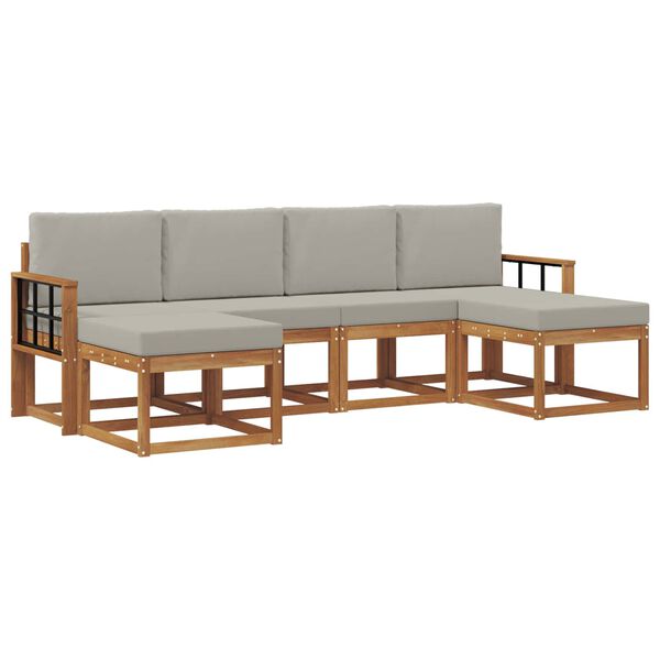 vidaXL &Sigma;&epsilon;&iota;&rho;ά &Kappa;&alpha;&nu;&alpha;&pi;έ &Epsilon;&xi;&omega;&tau;&epsilon;&rho;&iota;&kappa;&omicron;ύ 6 pcs &Phi;&upsilon;&sigma;&iota;&kappa;ό &kappa;&alpha;&iota; &Alpha;&nu;&omicron;&iota;&chi;&tau;ό &Gamma;&kappa;&rho;&iota;