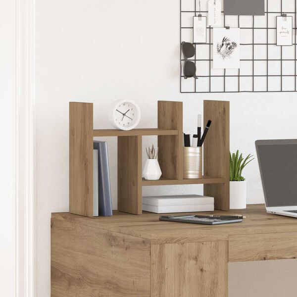 vidaXL Οργανωτής Γραφείου Δρυ 34.5x15.5x35.5 εκ Ξύλο