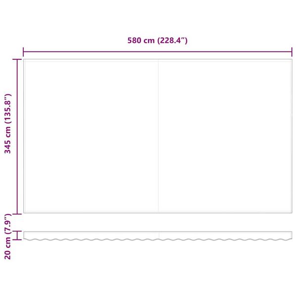 vidaXL Σκηνίτσα Αναδιπλούμενη Λευκό 600 x 350 εκ Πολυεστέρας, Μέταλλο
