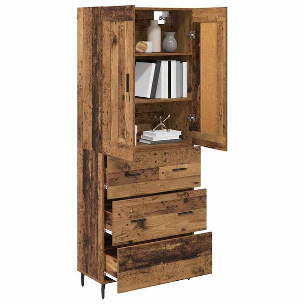 vidaXL Highboard &mu;&epsilon; &sigma;&upsilon;&rho;&tau;ά&rho;&iota; 2 pcs &Pi;&alpha;&lambda;&iota;ό &xi;ύ&lambda;&omicron; &Epsilon;&pi;&epsilon;&xi;&epsilon;&rho;&gamma;&alpha;&sigma;&mu;έ&nu;&omicron; &xi;ύ&lambda;&omicron;