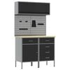 vidaXL &Sigma;&epsilon;&tau; &Nu;&tau;&omicron;&upsilon;&lambda;ά&pi;&alpha;&sigmaf; &Epsilon;&rho;&gamma;&alpha;&sigma;ί&alpha;&sigmaf; &mu;&epsilon; &sigma;&upsilon;&rho;&tau;ά&rho;&iota; &mu;&epsilon; &rho;ά&phi;&iota; 5 pcs &Mu;&alpha;ύ&rho;&omicron;