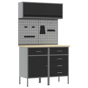 vidaXL &Sigma;&epsilon;&tau; &Nu;&tau;&omicron;&upsilon;&lambda;ά&pi;&alpha;&sigmaf; &Epsilon;&rho;&gamma;&alpha;&sigma;ί&alpha;&sigmaf; &mu;&epsilon; &sigma;&upsilon;&rho;&tau;ά&rho;&iota; &mu;&epsilon; &rho;ά&phi;&iota; 5 pcs &Mu;&alpha;ύ&rho;&omicron;