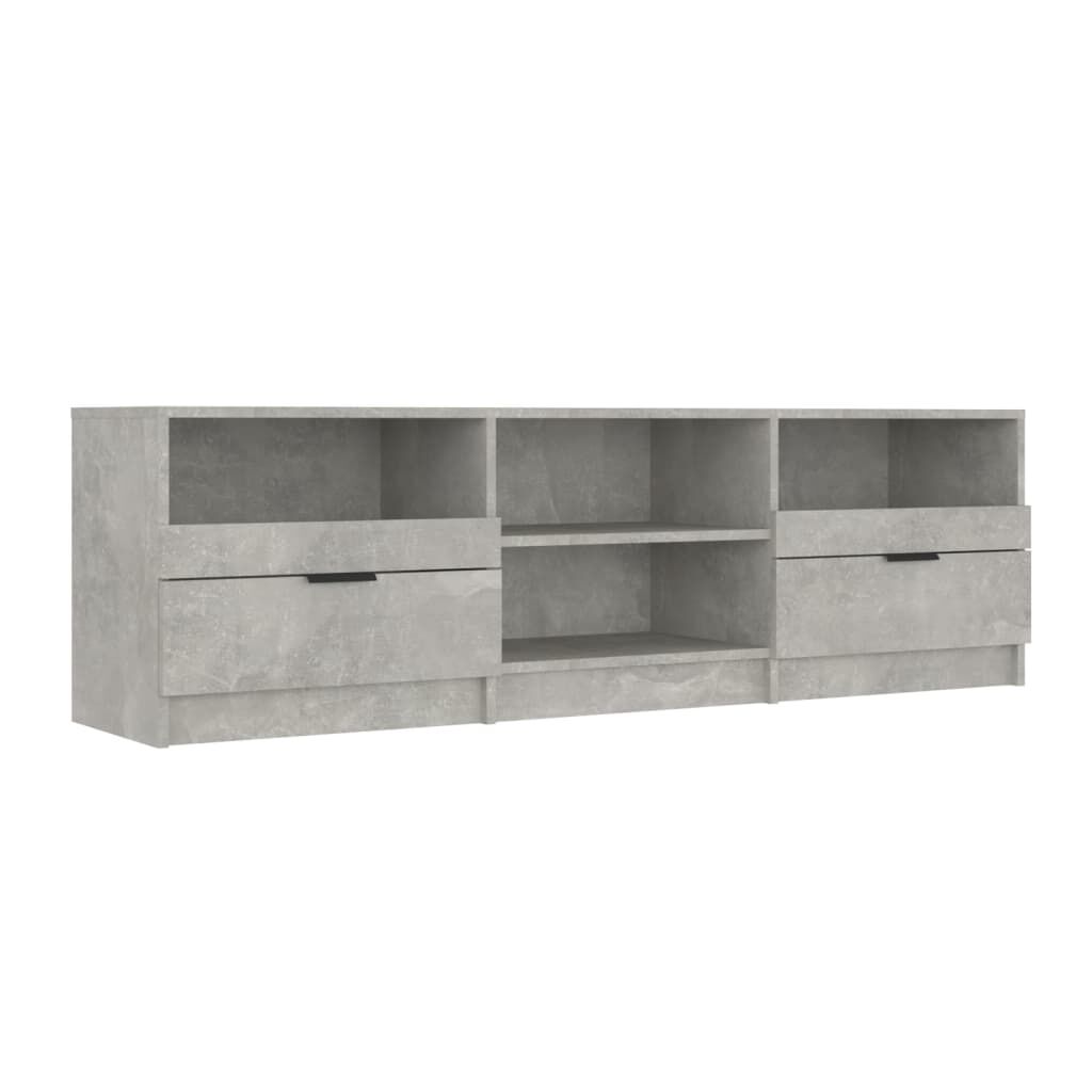 vidaXL Έπιπλο Τηλεόρασης Γκρι Σκυροδέματος 150x33,5x45 εκ. Επεξ. Ξύλο