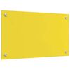 vidaXL Πίσω Πάνελ Κουζίνας 2 pcs Κίτρινο 70 x 40 cm σκληρυμένο γυαλί