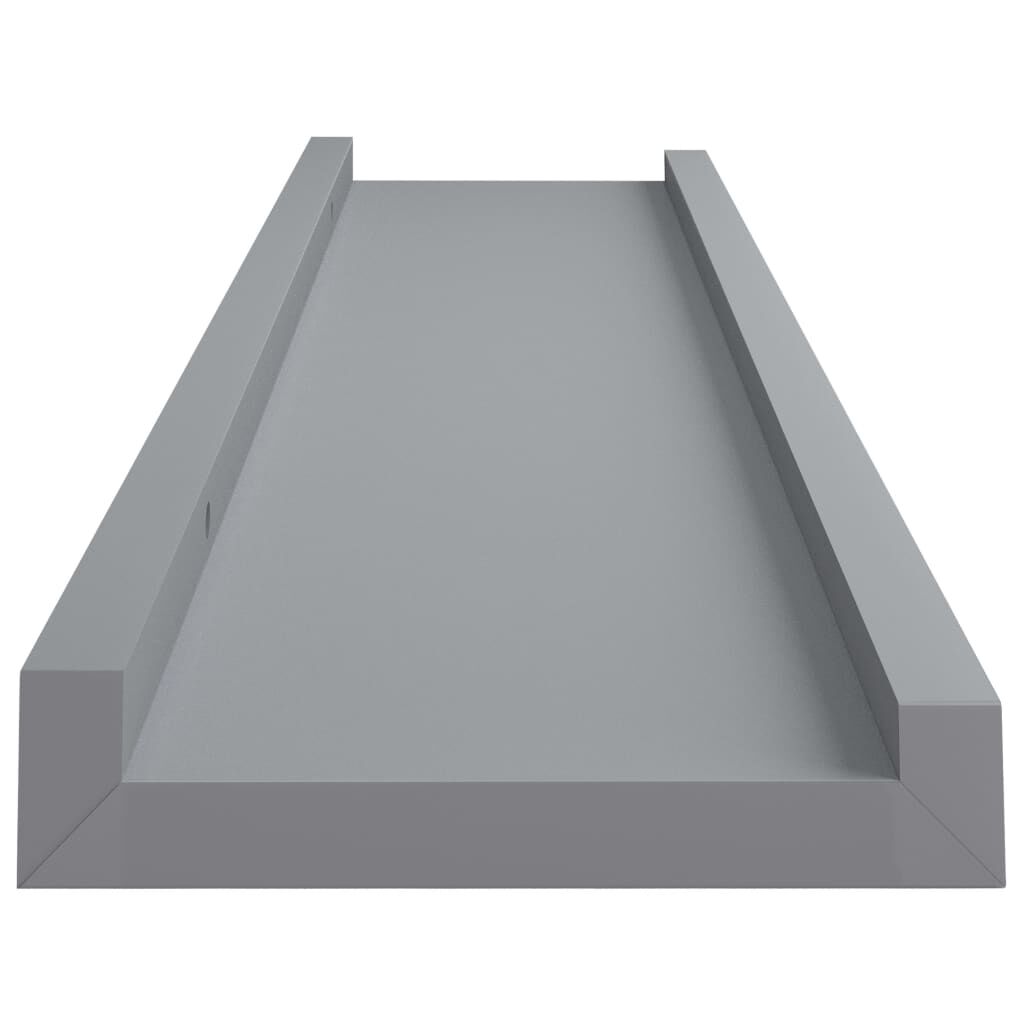 vidaXL Ράφια για Κορνίζες 2 τεμ. Γκρι 60 x 9 x 3 εκ. από MDF