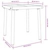 vidaXL Ξαπλώστρα με Τραπέζι 2 pcs Μαύρο 40 x 40 x 40.5 εκ