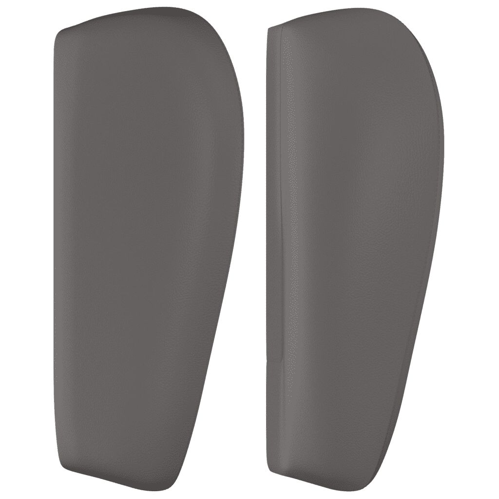 vidaXL Κρεβάτι Boxspring με Στρώμα Γκρι 140x190εκ. από Συνθετικό Δέρμα