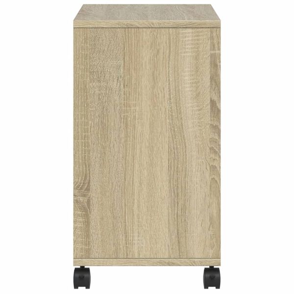 vidaXL Βοηθητικό Τραπέζι με Ρόδες Sonoma Δρυς 50x30x55 εκ. Επεξ. Ξύλο