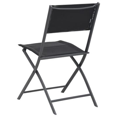 vidaXL Καρέκλες Εξωτερικού Χώρου Πτυσσόμενες 2 τεμ. Ατσάλι/Textilene