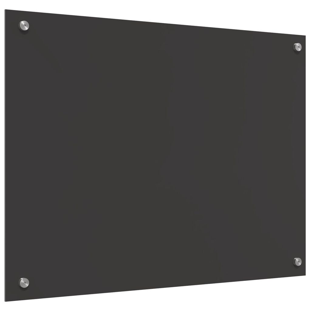 vidaXL Μπροστινό Κουζίνας σε Σκούρο Γκρι - 80x60x0.6 εκ Σκληρυμένο Γυαλί