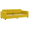 vidaXL Καναπές Κρεβάτι Συρόμενος Κίτρινο 80x200εκ. Βελούδινος Συρτάρια