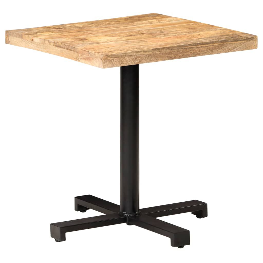 vidaXL Τραπέζι Bistro Τετράγωνο 70x70x75 εκ. Ακατέργαστο Ξύλο Μάνγκο