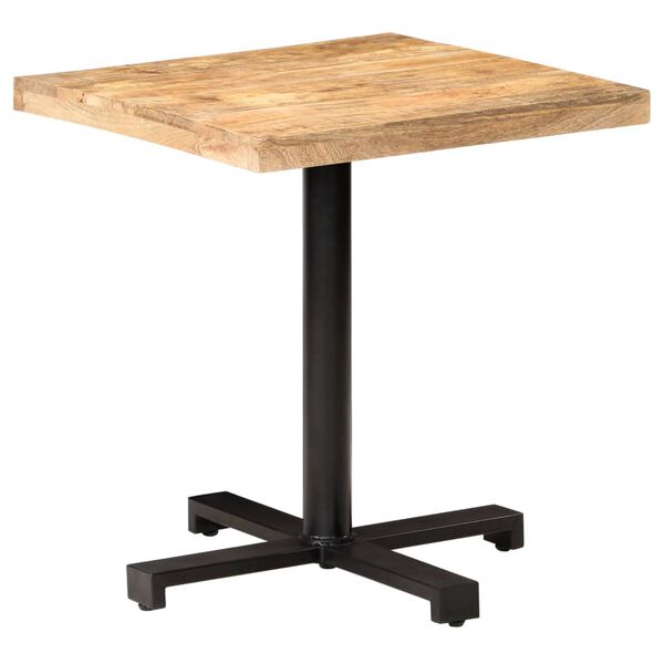 vidaXL Τραπέζι Bistro Τετράγωνο 70x70x75 εκ. Ακατέργαστο Ξύλο Μάνγκο