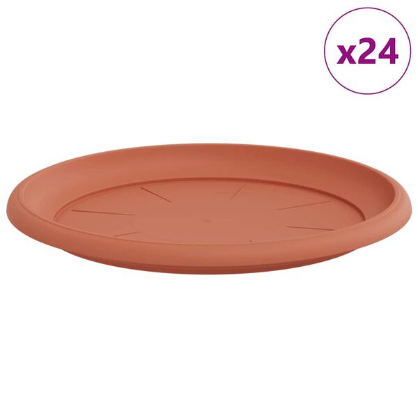 vidaXL &Sigma;&tau;&rho;&omicron;&gamma;&gamma;&upsilon;&lambda;ό&sigmaf; &Delta;ί&sigma;&kappa;&omicron;&sigmaf; &Lambda;&omicron;&upsilon;&lambda;&omicron;&upsilon;&delta;&iota;ώ&nu; 24 pcs &Kappa;&epsilon;&rho;&alpha;&mu;&iota;&delta;ί &Oslash; 14 x 2 &epsilon;&kappa;