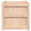 vidaXL Ζαρντινιέρα Λευκή 50 x 50 x 50 εκ από Μασίφ Ξύλο Πεύκου