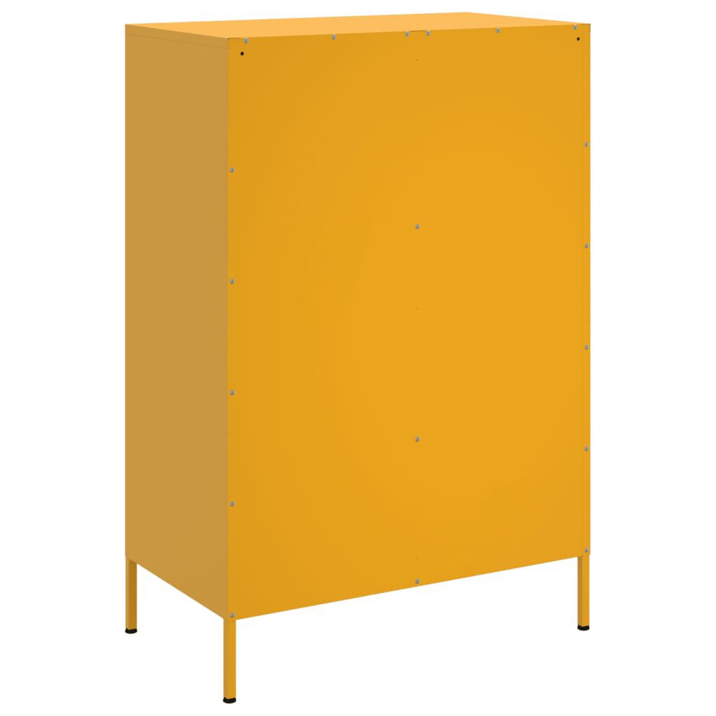vidaXL Ντουλάπι Μουσταρδί 68x39x101,5 εκ. από Ατσάλι