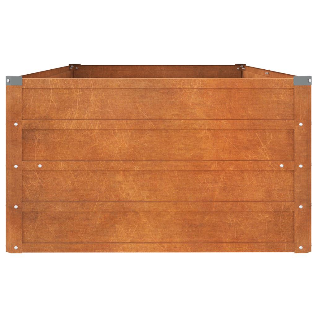 vidaXL Ζαρντινιέρα Σκουριασμένο 160x80x45 εκ. Ατσάλι Σκληρυθέν Αέρα