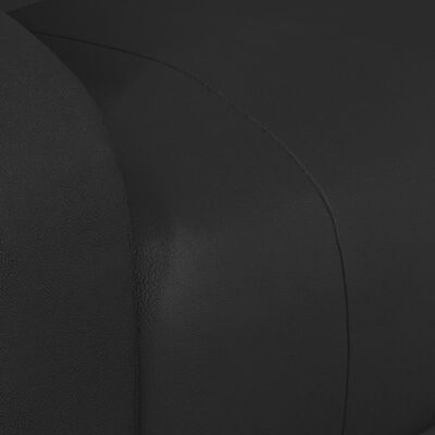 vidaXL Πολυθρόνα Μασάζ με Ανύψωση Μαύρη από Συνθετικό Δέρμα