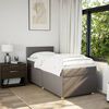 vidaXL &Kappa;&rho;&epsilon;&beta;ά&tau;&iota; Boxspring &mu;&epsilon; &Sigma;&tau;&rho;ώ&mu;&alpha; Taupe 80x200 &epsilon;&kappa;. &Upsilon;&phi;&alpha;&sigma;&mu;ά&tau;&iota;&nu;&omicron;