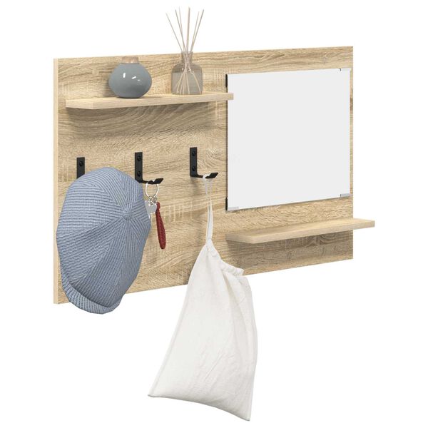 vidaXL Τοίχου Κρεμάστρα Sonoma Oak 90 x 10 x 50 εκ Επεξεργασμένο ξύλο