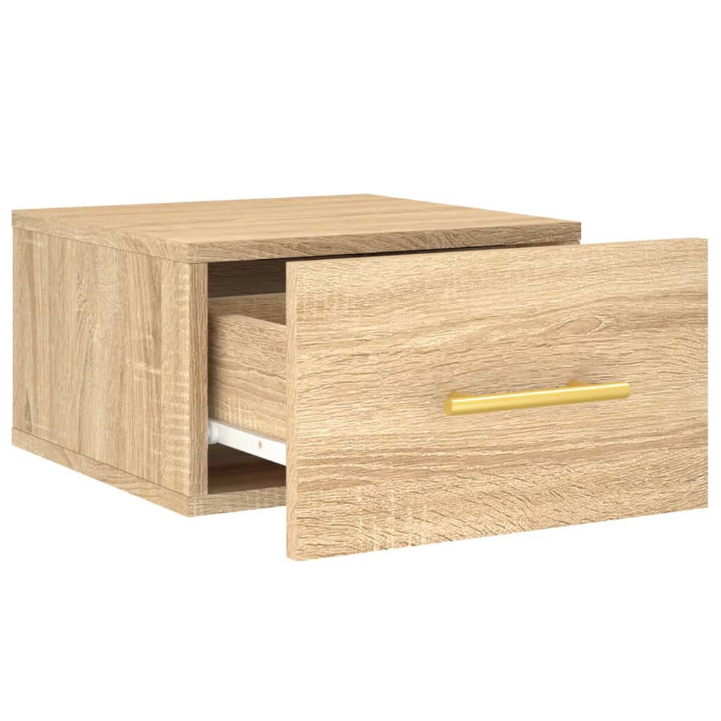 vidaXL Κομοδίνα Επιτοίχια Sonoma Δρυς 35 x 35 x 20 εκ.