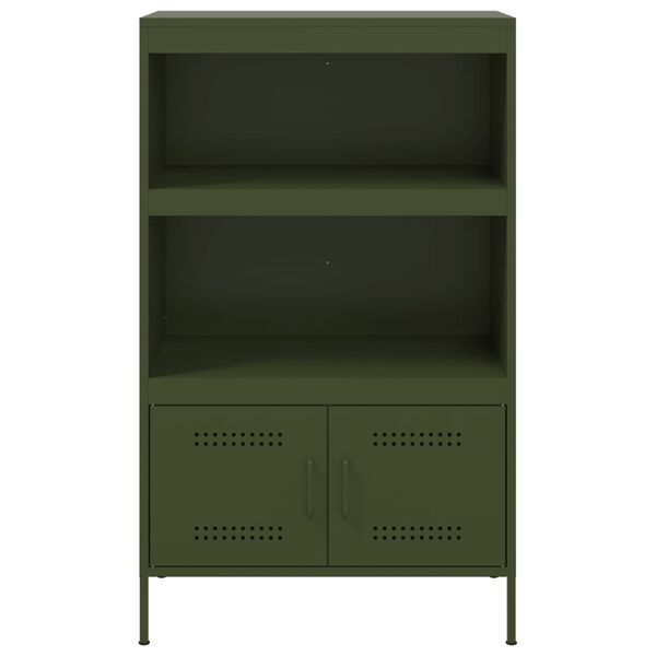 vidaXL Ραφιέρα Πράσινο Λαδί 68x39x113 εκ. από Ατσάλι