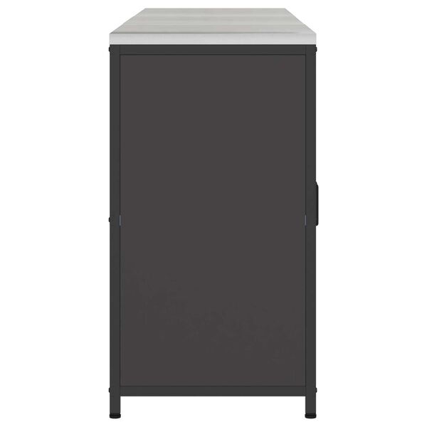 vidaXL Σετ Αποθήκευσης Κουζίνας με ράφι 3 pcs Μαύρο 180 x 50 x 92 εκ.