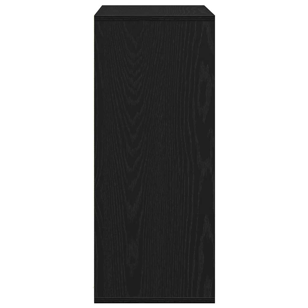 vidaXL Βιβλιοθήκη Μαύρο 60x30x71,5 εκ. από Επεξεργασμένο Ξύλο