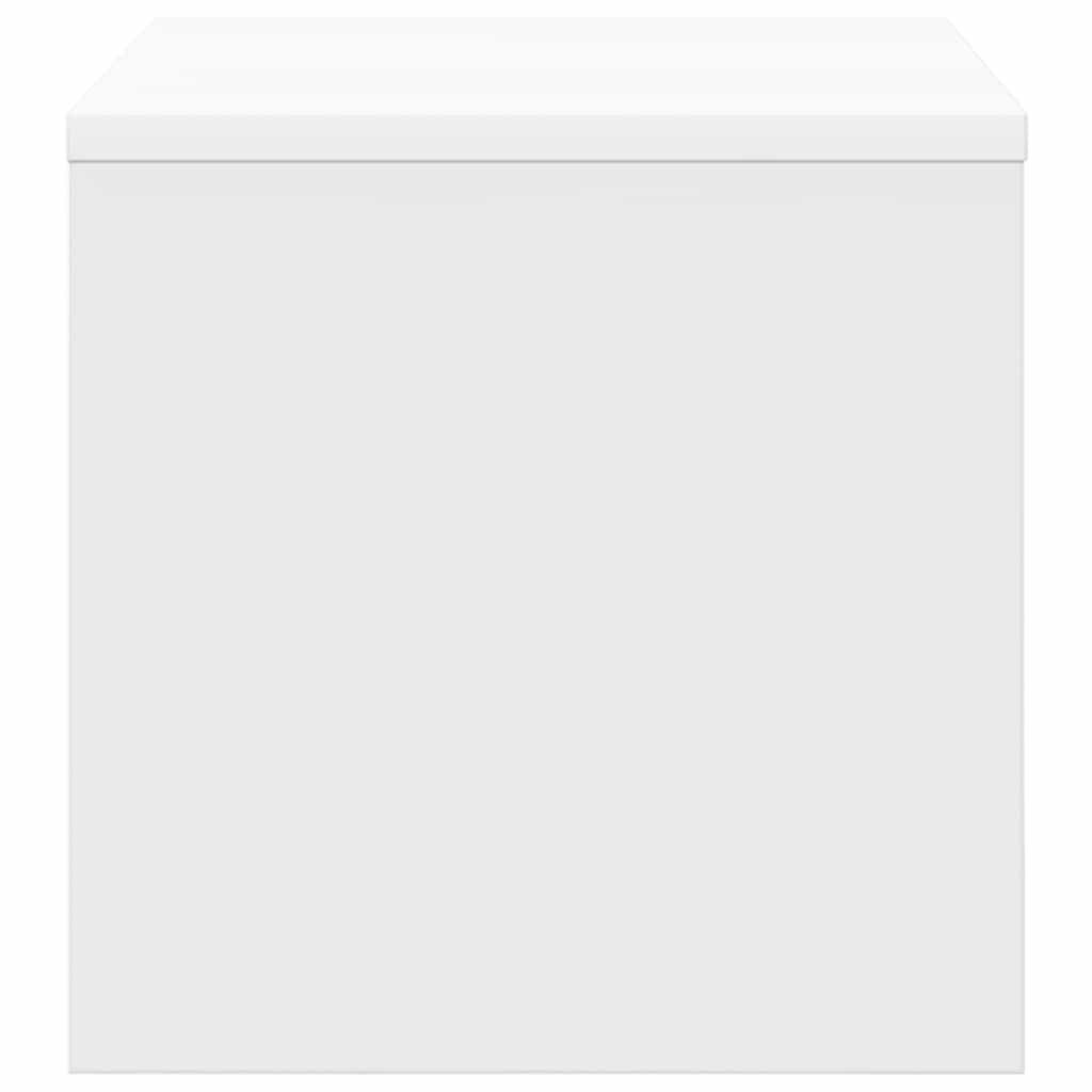 vidaXL Κομοδίνο Λευκό 40 x 30 x 30 εκ. από Επεξ. Ξύλο