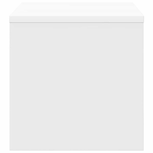vidaXL Κομοδίνο Λευκό 40 x 30 x 30 εκ. από Επεξ. Ξύλο