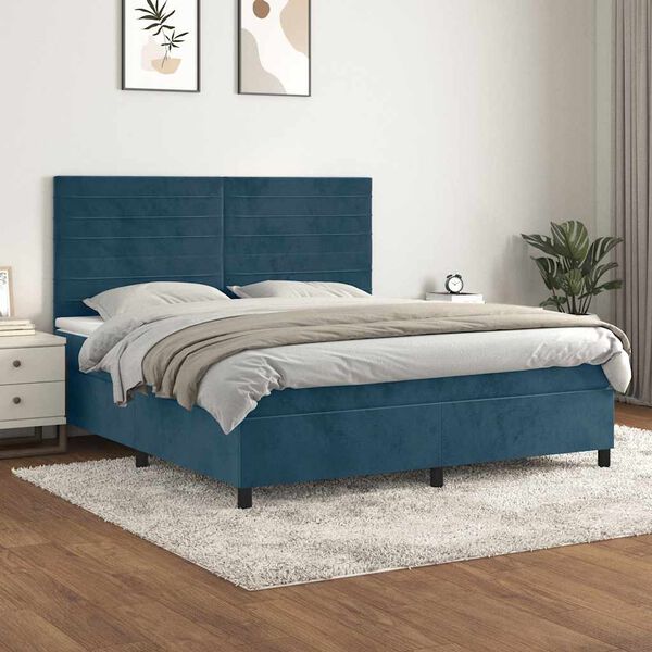 vidaXL &Kappa;&rho;&epsilon;&beta;ά&tau;&iota; Boxspring &mu;&epsilon; &Sigma;&tau;&rho;ώ&mu;&alpha; &Sigma;&kappa;&omicron;ύ&rho;&omicron; &Mu;&pi;&lambda;&epsilon; 180x200 &epsilon;&kappa;. &Beta;&epsilon;&lambda;&omicron;ύ&delta;&iota;&nu;&omicron;