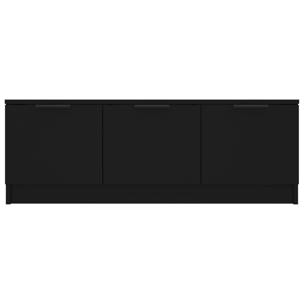 vidaXL Έπιπλο Τηλεόρασης Μαύρο 102x35x36,5 εκ. Επεξεργασμένο Ξύλο