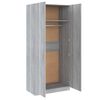 vidaXL Ντουλάπα Γκρι Sonoma 90 x 52 x 200 εκ. από Επεξεργασμένο Ξύλο